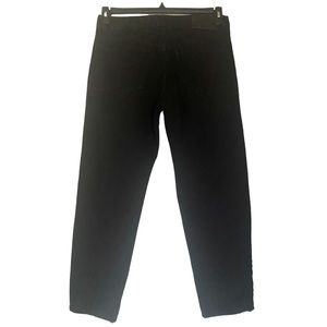 Boohooman Mens Straight Leg Black Jeans Size 34W X 39L